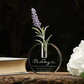 Engraved Mummy Crystal Glass Flower Vase Gift Present