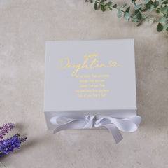 ukgiftstoreonline Personalised Daughter White Gift Box With Sentiment