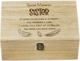 Sister Remembrance Large Wooden Memory Keepsake Box Gift