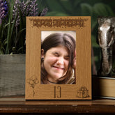 Happy 13th Birthday Engraved Photo Frame Gift Stars and Balloons Portrait