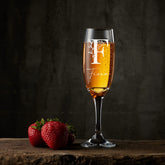Personalised Floral Alphabet and Name Champagne Flute Prosecco Glass Gift Personalised Champagne Glasses ukgiftstoreonline