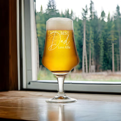 ukgiftstoreonline Personalised Best Dad Craft Beer Glass Gift for Any Occasion