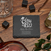 Personalised Graduation Slate Coaster Gift