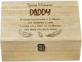 Daddy Remembrance Large Wooden Memory Keepsake Box Gift