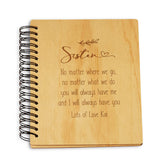 Personalised Sister Sentiment Wooden Photo Album Engraved Gift