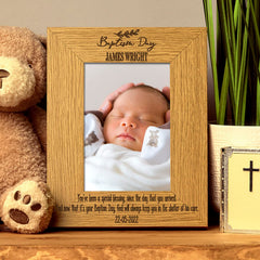 Personalised Baptism Day Photo Picture Frame Portrait