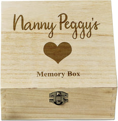 ukgiftstoreonline Personalised Keepsake Memory Box Engraved With Heart Pattern