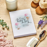 Personalised Baby Boy Record Book Keepsake Milestone Journal Air Balloons