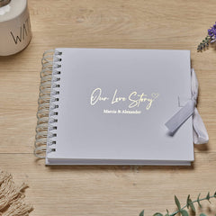 Personalised Our Love Story, Photo Album or Scrapbook