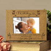 Personalised Wonderful Mummy Engraved Wooden Photo Frame Gift