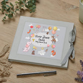 ukgiftstoreonline Personalised Baby Keepsake Memories Record Book With Animal Theme