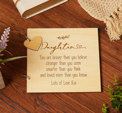 Personalised Daughter Sentiment Scrapbook or Photo Album Gift