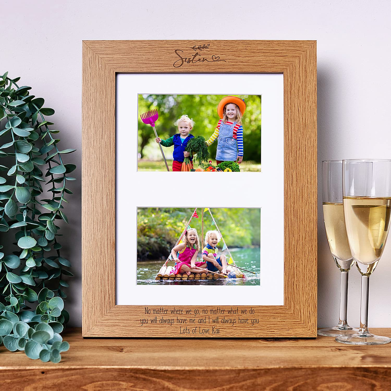 Large double 2025 photo frame