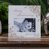 Beautiful Wedding Anniversary Personalised Photo Frame