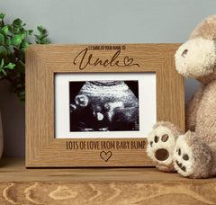 I Changed Your Name To Uncle Baby Scan Announcement Photo Frame - ukgiftstoreonline