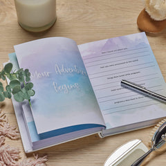 Personalised Baby Record Book Keepsake Milestone Journal Balloon Design