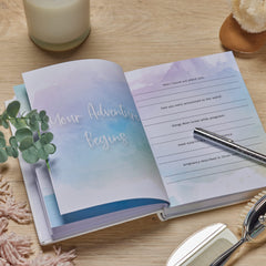 Personalised Baby Boy Record Book Keepsake Milestone Journal Air Balloons