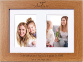 Personalised Auntie Wooden Double Photo Frame Gift Portrait