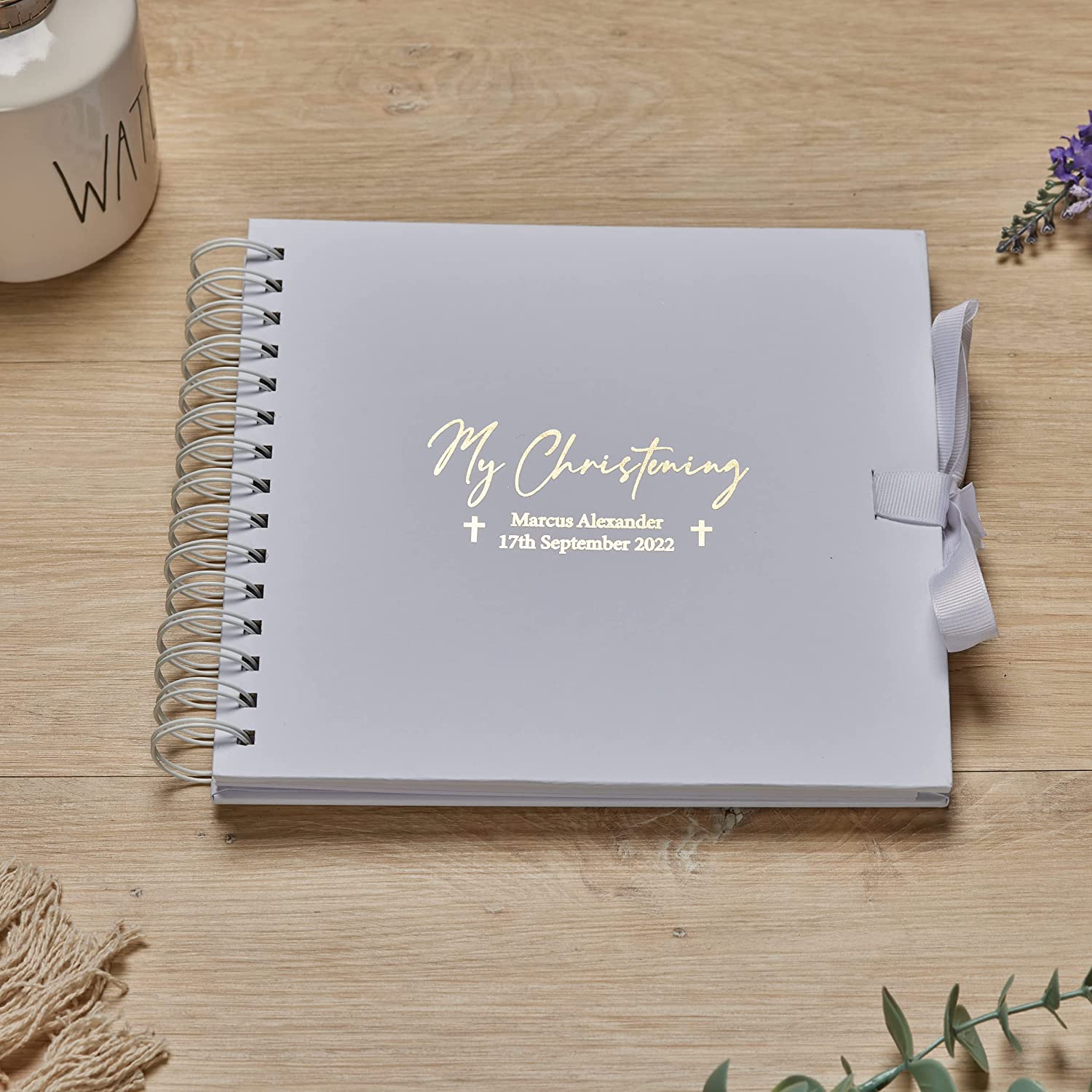 Personalised Our Christening Guest Book, Photo Album or Scrapbook Scrapbook ukgiftstoreonline