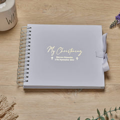 Personalised Our Christening Guest Book, Photo Album or Scrapbook Scrapbook ukgiftstoreonline