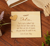 Personalised Dad Sentiment Scrapbook or Photo Album Gift