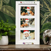 Personalised White My First Christmas Triple Photo Frame Landscape B58-6