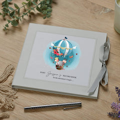 ukgiftstoreonline Personalised Baby Keepsake Memories Record Book With Balloon