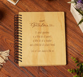 Personalised Great Grandma Sentiment Wooden Photo Album Engraved Gift