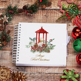 Personalised Baby's First Christmas Scrapbook Photo Album Candle Holder Design