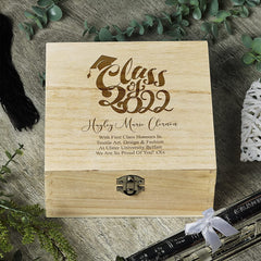 Personalised Graduation Memory Box Gift With Class of Design