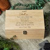 Personalised Large Wooden Dad Sentiment Memory Keepsake Gift