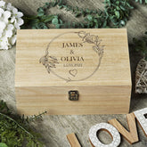 Personalised Large Wooden Wedding or Anniversary Memory Keepsake Gift