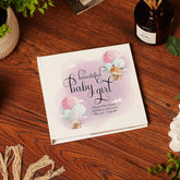 Personalised Cute Baby Girl Photo Album Air Balloon Theme