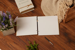 Personalised Wooden 50th Birthday Scrapbook Guest Book or Photo Album