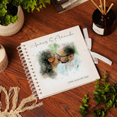 Personalised Watercolour Photo Wedding Scrapbook Guest Book or Photo album