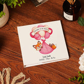 Personalised Welcome to the world Baby Girl Photo Album With Fox