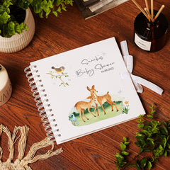 Personalised Baby Shower Scrapbook Photo album With Nature Scenery
