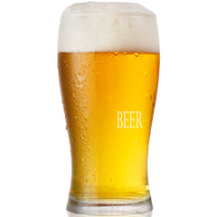 Personalised Engraved Pint Glass with Name's Beer Glass Design, Gift Boxed