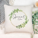 Personalised Special Nan Wreath Design Cushion Gift