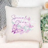 Personalised Special Gran Pink and Purple Butterfly Cushion Gift