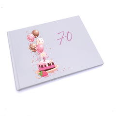 Personalised 70th Birthday Gifts For Her Guest Book