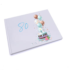 Personalised 80th Birthday Gifts For Him Guest Book