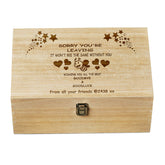 Wooden Personalised Sorry You're Leaving Goodbye Retirement Gift Box