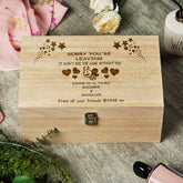 Wooden Personalised Sorry You're Leaving Goodbye Retirement Gift Box - ukgiftstoreonline