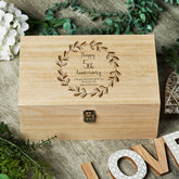 Personalised 5th Anniversary Wooden Engraved Memory Keepsake box - ukgiftstoreonline