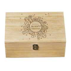 Personalised Sweets and Candy Large Wooden Box