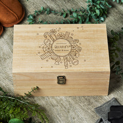Personalised Sweets and Candy Large Wooden Box