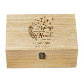 Personalised In Loving Memory wooden Keepsake Box My Heart Was Not