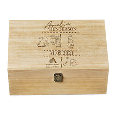 Personalised Baby Rabbit Memories Keepsake Box