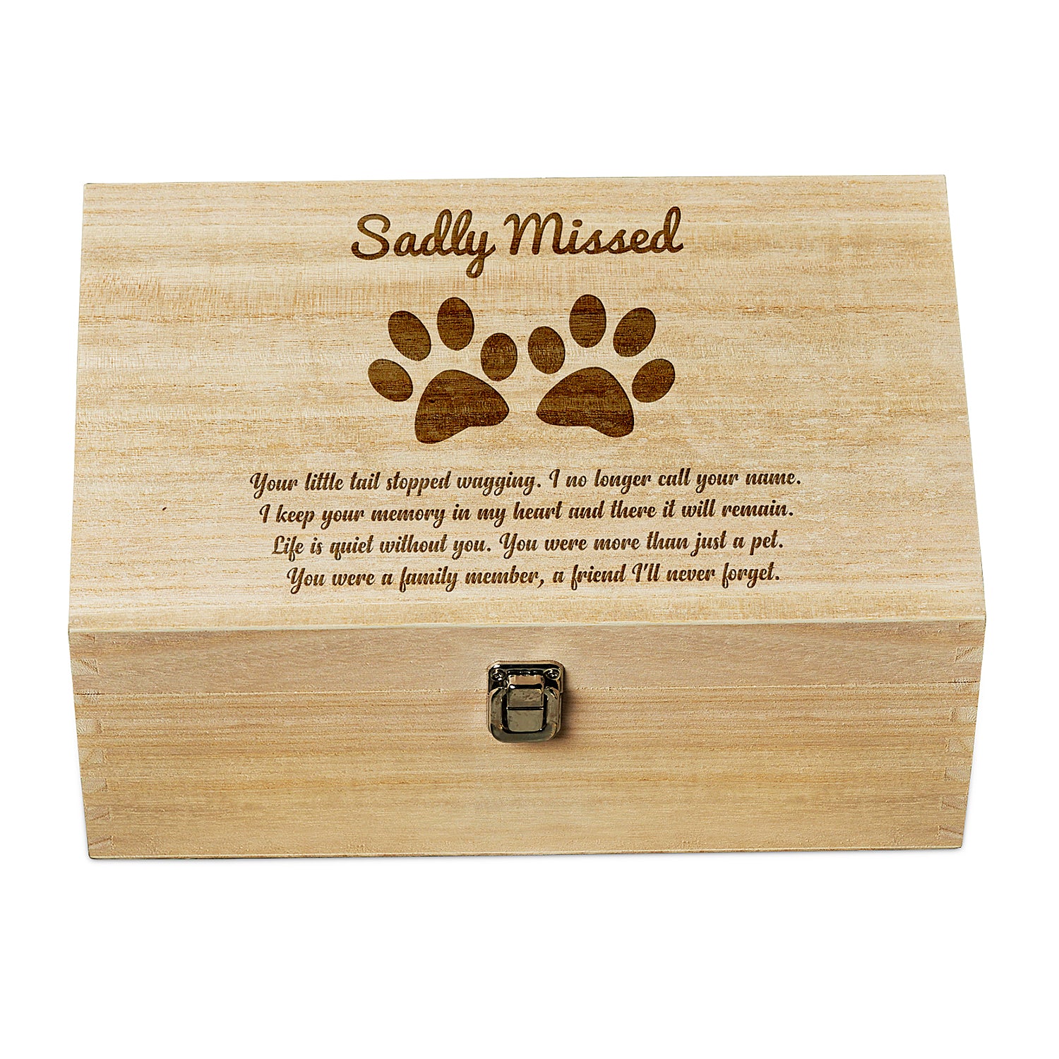 Raised Words Large Dog Memory Pet Memorial Keepsake Box Keepsake Memory Box Raised Words